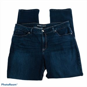 LEE Women’s Blue Jeans Sz 18M Straight Dark Wash